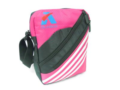 China Fashion Nylon Sports Bags With Red / Black PVC Bags For Gym for sale