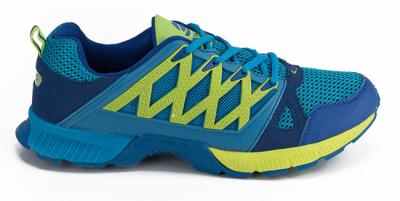 China Turnschuh-Free Running-Schuh-Breathable Blau/Marine PU-im Freien Masche zu verkaufen