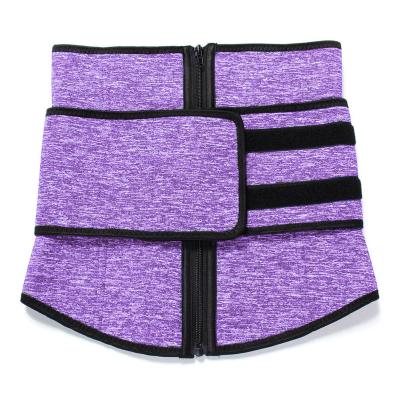 China OEM Private Label Waist Tummy Control Double Belt Latex Waist Trainer Breathable Custom Trainer Corset for sale