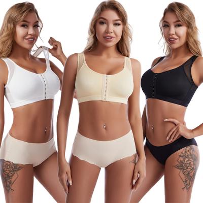 China Antibacterial Women Shaper Full Elasticity Seamless Compression Lift Up Chest Women Body Shaper Bra Corset Bra ectiva for sale