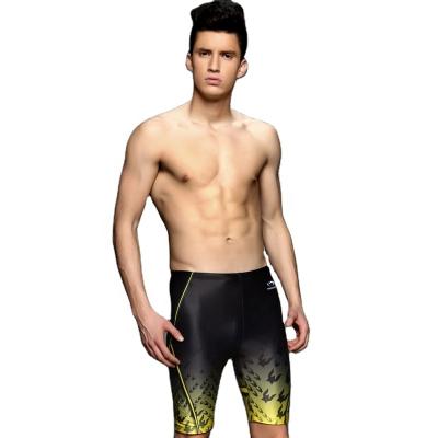 China New Design Quick Dry Gradients Professional Competitive Men's Breathable Swimming Trunks Comfortable Cloth Swimming Trunks for sale