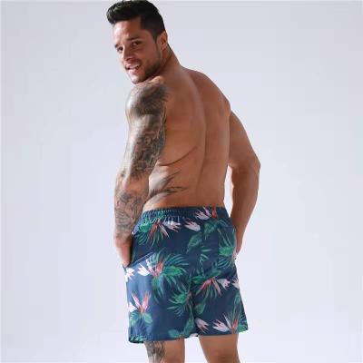 China New plus size beach men's shorts casual printed pants 5-point quick-drying printed pants large for sale