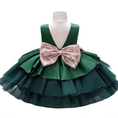 China Washable Children's Dress Princess Dress Children's Wear Catwalk Fashion Multilayer Cake Skirt for sale