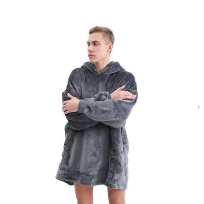 China Wearable Super Soft Comfortable Warm Giant Hoody With Large Front Pocket Cover Oversized Sherpa Hoodie for sale