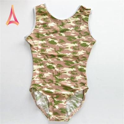 China 4-Way Stretch Medium Weight Promote Sales Camouflage Leotard Girls Gymnastics Dancer Tights-Copy for sale