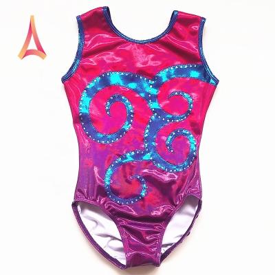 China Wholesale .anti-shrink baby antibacterial leotard tights. Anti-wrinkle.Breathable Shiny Kids Gymnastics Shorts Metallic Dancer Tights for sale