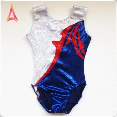 China High-stretch. Breathable Spandex Foil Gymnastics Team Two Tone Dancer Tights For Adult Training Dancer Tights for sale