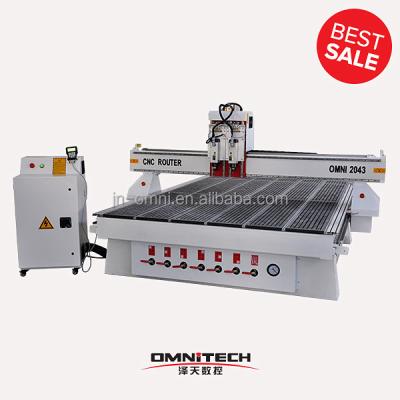 China Hotels Wood 3d Multi Head Cnc Router Machine for sale