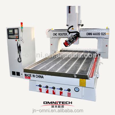 China Hotels OMNI 4 Axis CNC Router Carved Solid Wood for sale