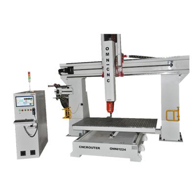 China Hot Selling Machinery Repair Shop High Precision Woodworking 5 Axis Universal CNC Wood Carving Machine for sale