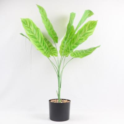 China Outdoor9 Sale Realistic Decorative Ornamental Green Branches Artificial Plant With Pot Wedding Venue Fiddle Leaf Palm Olive Trees for sale