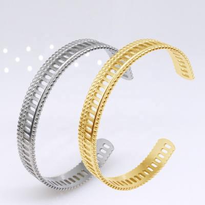 China Deyuan Q17C Round Rhinestone Stainless Steel Pearl Bangle Bracelets BOHEMIA Magnet Clasp Diamond Crystal Titanium Steel Women Jewelry for sale