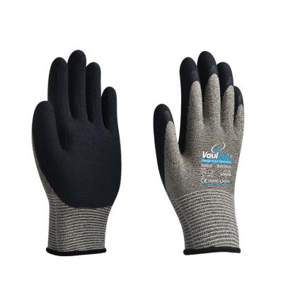 China Vaulex En388 Rubber Protective Firm Grip Hand Protective Work Safety Gloves Crinkle Coated Latex Garden Gloves and Protective Gear for sale