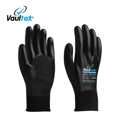 China Work Protection Vaultex CE Approved Touch Screen Cut Resistant Nitrile Gloves Powder White Card Protection Occupational Safety Gloves Work for sale