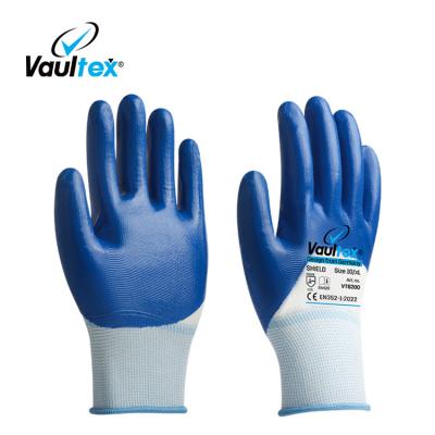 China Work Protection Vaultex 8 Mil Heavy Duty Industrial Household Gloves Latex Cut Resistant Nitrile Gloves Powder Defensive Position Work Gloves for sale