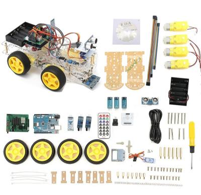 China Sound Sensor Module Smart Education Voice Detection Vehicle Robot 4WD Robot Car Programming Kit for sale