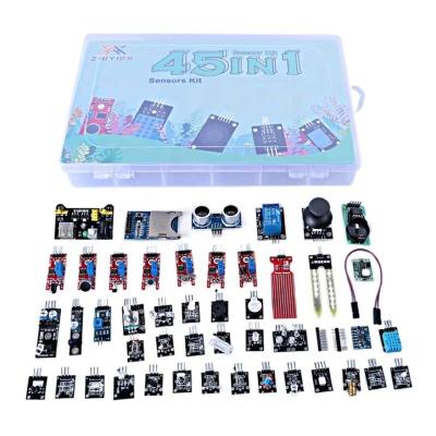 China Upgraded Version 45 Sensor Kits Programming Platform Maker with Storage Box Use for Arduino DIY for sale