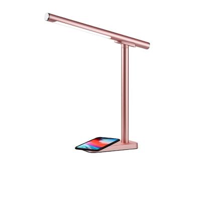 China Modern 10W New 3 in 1 Protable Wireless Charger Magnetic Suction Desk Lamp Remove Battery Movable Holder Adjustable 360 ​​Rotate LED Light for sale