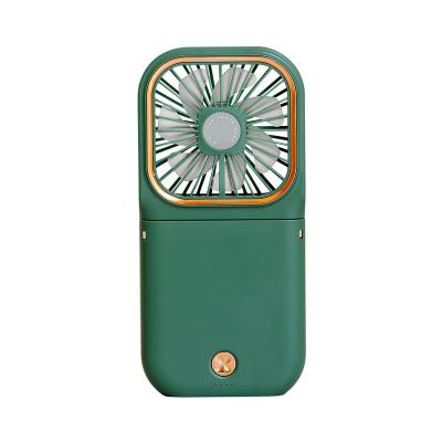 China Rechargeable Electric Mini Folding Standing Fan Summer Portable Outdoor Travel Mini Fan New Hand Fan Air Cooling for sale