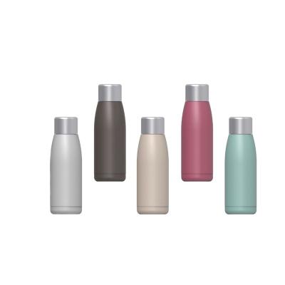 China Viable High Quality Refillable Portable Self-cleaning UV-C Water Bottle Double Wall Stainless Steel Airless Bottle for sale