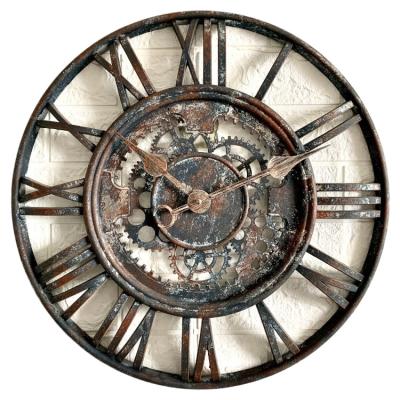 China Hot sale retro antique style customize design wall clock with cheap price for sale