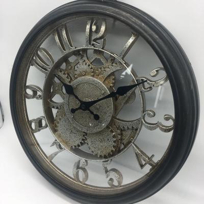 China Retro Design Antique High Quality Luxury Wall Clock Factory Zhangzhou Style Pendulum Clocks Retro Mechanical Wall Clock for sale