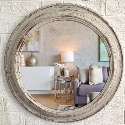 China Oversized Wall Decor Mirror Customized 23 Inch Antique Retro Large Modern Home Decor Wall Mirror for sale