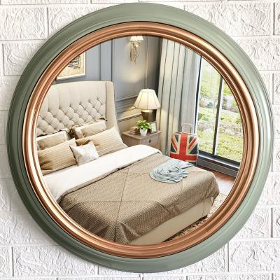 China Rustic Customized 24 Inch Decorative Oversized Home Office Wall Mirror Wall Decor Items Plants for sale