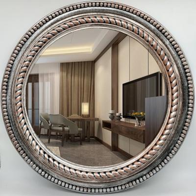 China D Cor Home OEM Branded 20 Inch Home Office Decorative Cement Wall Mirror Wall Decor Living Room for sale