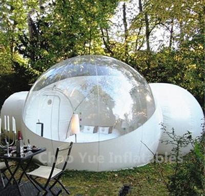 China Outdoor Inflatable Camping Bubble Tent with 2 tunnels for sale