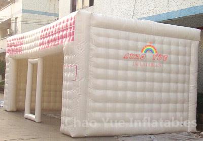 China PVC Tarpaulin 8m Inflatable Cube Tent for outdoor for sale