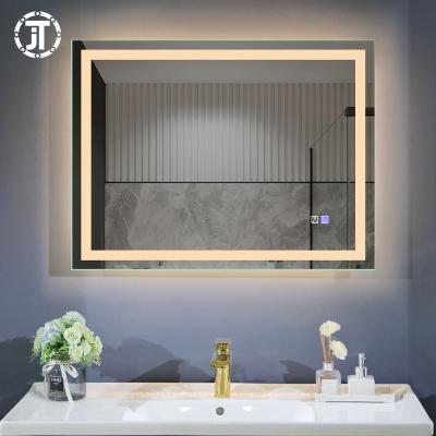 China New Style High Quality Luminous Light Up Mirror Demister LED Smart Bath Mirror for sale