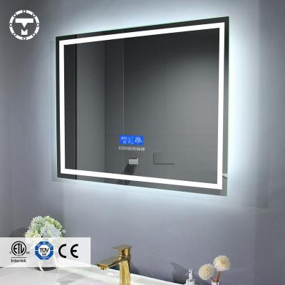 China Led illuminated hotel lighting Bath mirrors hotel led illuminated bathroom mirror with bluetooth speaker for sale