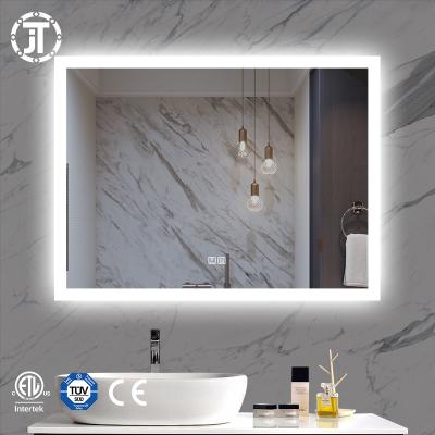 China Luminous Customized Wall Mounted LED Lighting Smart Bathroom Mirror Makeup Mirror for sale