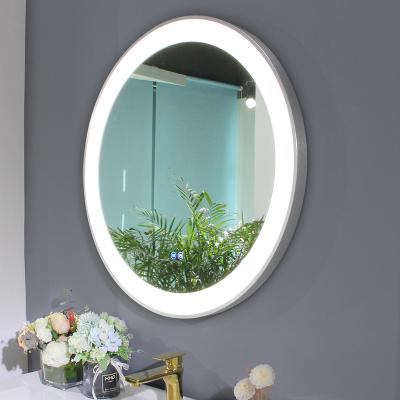 China Wall Mounted Luminous Smart Led Modern Home Lighting Decorative Bathroom Mirror Bath Mirror for sale