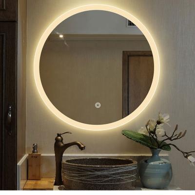 China Customized Illuminated Led Mirror Bathroom Led Vanity Make Up Lighted Mirror for sale