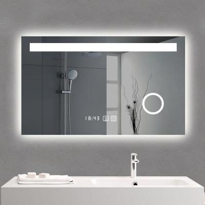 China 5X Magnifying Magnifying Smart Mirror Home Decor Furniture Led Lighted Rectangle Wall Mounted Lighted Bathroom Mirror Wall Hanging for sale