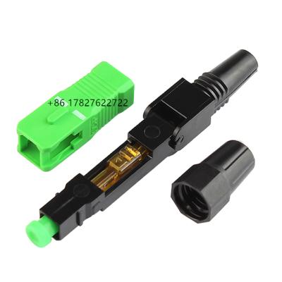 China Ftth FTTH fiber optic quick connector SC/APC in connetcors for sale