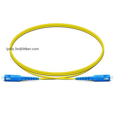 China Free Sample SC/UPC-SC/UPC Patchcord SC/UPC Patchcord Single Mode SC UPC 2.0mm 1M Single Mode Fiber Optic Fiber Jumper for sale