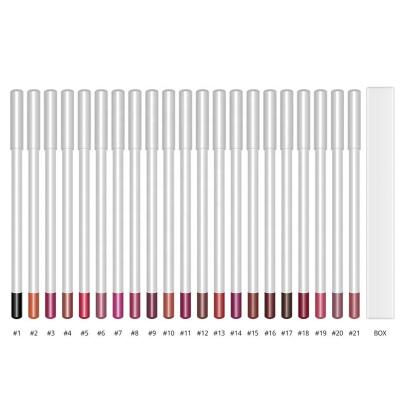 China High Dye Waterproof Long Lasting Lip Liner And Smooth Lip Liner Cosmetics Vendor 21 Colors Lip Liner Lip Liner for sale