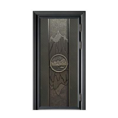 China Anti noise modern version modern design simple luxury exterior steel door for house for sale