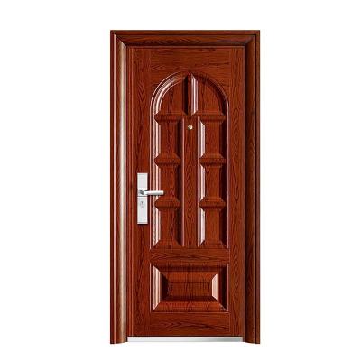 China Custom Made Stainless Steel Exterior Entrance Door Kenya Desgin Doors Modern Exterior Steel Security Door for sale