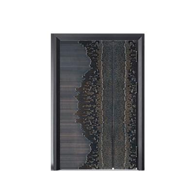 China Modern Customizable Cheap Interior Security Double Door Anti Theft Security Pattern Exterior Steel Door for sale