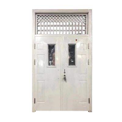 China Modern Steel Iron Fire Rated Interior Hospital Moisture Proof School Front Security Door for sale