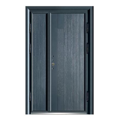 China Residential Modern Apartment Security Steel Door , Steel Main Entry Door Modern Design for sale