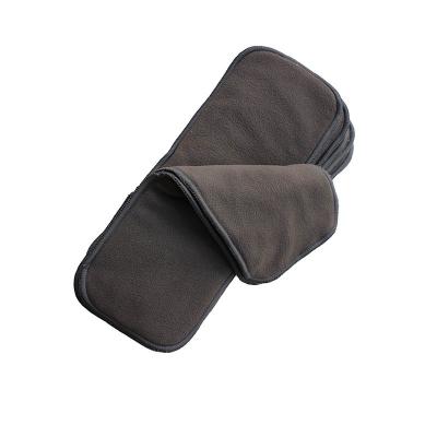 China Bamboo Charcoal 4 Layer Diaper Liners Baby Cloth Diaper Charcoal Bamboo Inserts for sale