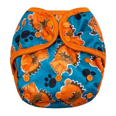 China PUL Waterproof Reusable Diaper Cloth Printed Adjustable Diaper Cover For Babies for sale