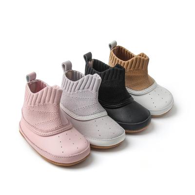 China Customized Baby Fancy Sneaker Baby Flat Sneakers Toddler Genuine Leather Shoes for sale