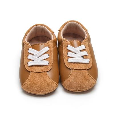 China Genuine Leather Baby Sneakers 0-24 Months Baby Shoes Anti-slippery Newborn Infant Shoes for sale