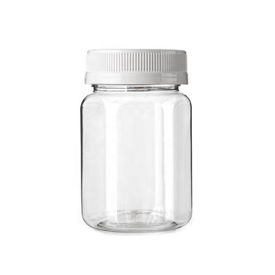 China Food Grade Hexagon Shape Food Grade Wide Mouth Bottle Free Plastic Jam Honey Jar BPA Free 1kg Pack With Anti-theft Lid for sale